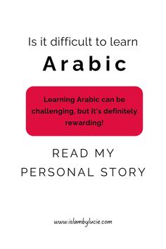 the front cover of an arabic book, which reads is it difficult to learn arabic?