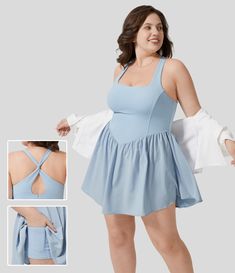 Angel Falls, Ballet Dance Dress, Plus Size One Piece, Golf Dresses, Athletic Dress, Plus Size Activewear, Midi Dress Casual, Bleach Wash, Tennis Dress