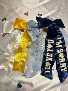 This Barrettes & Clips item by LMRshirts has 220 favorites from Etsy shoppers. Ships from Chatsworth, GA. Listed on Jul 1, 2024 Concert Accessories, Bow For Hair, Yellow Words, Embroidered Bow