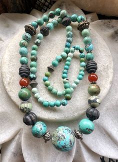 Old Circa 1930s Chinese Natural Blue Green Turquoise Carnelian Tribal Silver Vintage Necklace Necklace measures aprox 30 inches around weighs 79 grams Bohemian Blue Turquoise Necklace With Natural Stones, Vintage Blue Turquoise Necklace, Handmade Bohemian Turquoise Chrysoprase Necklace, Handmade Bohemian Chrysoprase Turquoise Necklace, Bohemian Turquoise Agate Necklace For Healing, Bohemian Hand-strung Blue Beads, Blue Bohemian Natural Stones Beads, Bohemian Blue Natural Stones Beads, One-of-a-kind Blue Turquoise Spiritual Necklace