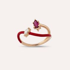 Red Gemstone Jewelry With Enamel, Red Enamel Jewelry With Gemstone, Red Enamel Elegant Rings, Valentine's Day Yellow Gold Enamel Rings, Red Enamel Ring In Fine Jewelry Style As Gift, Red Enamel Fine Jewelry Ring As Gift, Red Enamel Ring Fine Jewelry As Gift, Red Enamel Ring Fine Jewelry For Gift, Jewelry Workshop