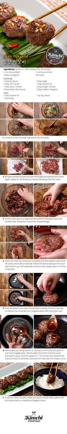 Korean Beef Patties, Simple Marinade, Savory Bites, Beef Patties, Korean Beef, Korean Recipes, Beef Patty, Glaze Recipe