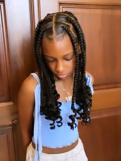 13 Birthday Hairstyles Braids, Hair With A Beanie, Girls Braided Hairstyles, Braids For Black Kids, Girls Braided Hairstyles Kids, 2023 Hairstyles, Hairstyles Girl