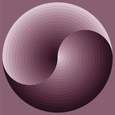 an abstract purple background with two circles in the middle and one circle at the center