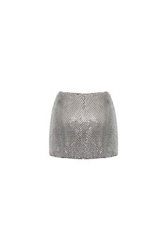 Featuring a flattering A-line silhouette and intricate stone mesh details, this skirt will elevate your look to the next level. Perfect for a night out or a special occasion, this skirt offers both style and sophistication.