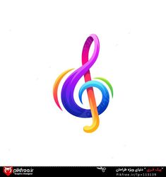 وکتور لوگو رنگی طرح نت موسیقی Notes Logo, Music Note Logo, Music Note Symbol, Musical Logo, Note Music, Music Logo Design, Dj Logo, Logo Clipart, Music Tattoo Designs