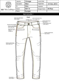 an image of the back and side view of jeans with measurements for each individual item