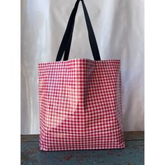 The classic and popular red gingham - perfect for a spacial picnic, or anyday shopping! Large style lined Oilcloth tote. 20" x 15" deep, 3" gusset allows a nice width, black webbing straps. A popular print on the outer and a complimentary Gingham color for the interior. Our large totes are perfect for groceries, the beach and knitting supplies. Makes a great bag for babies and organizing your stuff! Wipe clean. Oil Cloth Fabric, Oilcloth Tablecloth, Vinyl Tablecloth, Knitting Supplies, Red Gingham, Chevron Stripe, Best Oils, Gingham Check, Oil Cloth