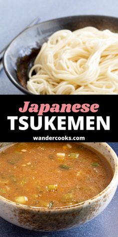 Tsukemen: Miso Dipping Ramen Dipping Ramen Recipe, Tsukemen Ramen Recipe, Ramyun Korean Noodles Recipe, Katsu Ramen Recipe, Ramen Broth Recipe, Yakimeshi Recipe, Tonkatsu Ramen, Japanese Meals, Ramen Broth