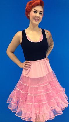 Crinoline Pink | Bettie Page Clothing 1950s Fashion, Bubblegum Pink, Bubble Gum, Gum, Ballet Skirt, Fashion Dresses, Ballet