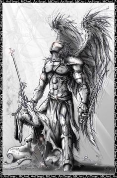 warrior archangel michael tattoo - Google Search Angel Warrior Tattoo, Angel Warrior, Warrior Tattoo, A Man, Angel