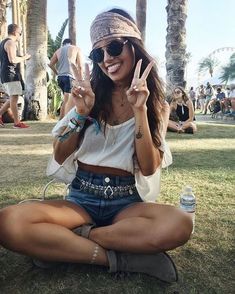 Estilo Boho para festival Look Da Festival, Boho Festival Outfit, Coachella 2016, Festival Mode, Boho Mode, Fest Outfits, Estilo Hippy, Festival Trends