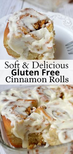 a gluten free cinnamon roll on a plate Cinnamon Rolls Receita, Gooey Cinnamon Rolls, Gluten Free Cinnamon, Gluten Free Cinnamon Rolls, Breakfast Easy, Gluten Free Christmas, Bobs Red Mill, Gluten Free Sweet, Gluten Free Desserts Recipes