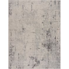 an abstract rug with grey and white colors