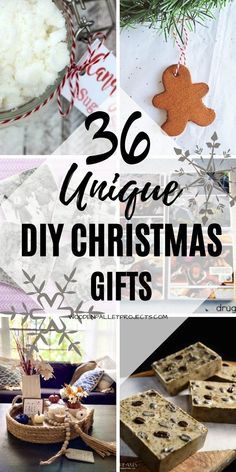 homemade diy christmas gifts with text overlay