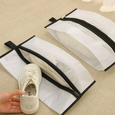 Shoe Storage Hanging Bag Dam roof Travel Visible Transparent Storage Multifunctional Shoe Bag Boot Protection Bag Features: Color: White Material:Plastic Product size:40cm*20cm*2cm/15.74in*7.87in*0.78in Packing size:15cm*15cm*14cm/5.9in*5.9in*5.51in Gross weight:80g/0.17b Net weight: 80g/0.17b Product Description: Breathable MaterialThis black travel shoe storage hanging bag is made of breathable non-woven material and is lightweight. Hard wearing and SturdyThe firm stitching and nylon webbing h Hanging Shoe Storage, Hanging Shoe Rack, Shoe Bags For Travel, Storage Hanging, Shoe Storage Bags, Hanging Shoes, Shoes Storage, Protection Bag, Door Shoe Organizer