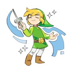 Toon Zelda Fan Art, Zelda Four Swords Fanart, Windwaker Link Fan Art, Wind Waker Fanart, Wind Waker Zelda, Legend Of Zelda Pfp, The Legend Of Zelda Fanart, Link Sketch, Link Zelda Art