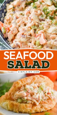 Short on time? Whip up this Seafood Salad recipe in just 10 minutes! Perfect for 4th of July food, this summer salad recipe combines crab meat, salad shrimp, red onion, celery, mayonnaise, lemon juice, and a few seasonings. Better than what you buy at the grocery store! Healthy Seafood Salad Recipes, Seafood Salad Recipe With Crab Shrimp, Seafood Salad Recipe With Crab, Crab Louie Salad Recipe, Crab Salad Sandwich Recipe, Shrimp And Crab Salad, Crab Meat Salad Recipe, Crab Louie Salad