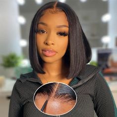 PRICES MAY VARY. [Save Time & Money]: Glueless Bob Wigs Human Hair Pre Plucked Pre Cut, Don't Need Any Glue and Skills, No Harm to Skin. Install Within 30 Seconds. Short Straight Bob Wigs for Black Women Glueless is Very Convenient to Put on or Take off, Friendly for Beginners. [More Comfortable to Wear]: Wear and Go Glueless Wig Use Upgraded 3D Elastic Dome Cap, Skin-Friendly Material Make It Soft and Breathable, More Comfortable to Wear. Medium Size Cap, with A Removable Adjustable Elastic Bel Grey Hair Extensions, Brazilian Straight Human Hair, Bob Lace Front Wigs, Remy Human Hair Wigs, Straight Bob, Short Bob Wigs, Lace Closure Wig, Front Lace Wigs Human Hair, Bob Wig