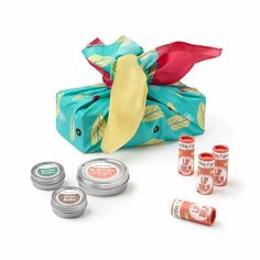 DIY Organic Lip Balm Kit | At Home Spa | Uncommon Goods Seaweed Powder, Furoshiki Cloth, Cocoa Butter Lip Balm, Terrarium Candle, Cactus Candles, At Home Spa, Furoshiki Wrapping, Lip Balm Set, Uncommon Goods