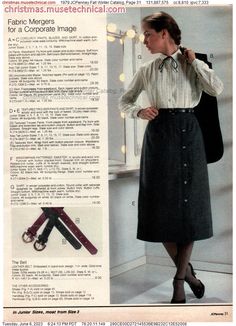 1979 JCPenney Fall Winter Catalog, Page 31 - Catalogs & Wishbooks 1970s Clothing, 70 Fashion, Seventies Fashion, Tie Women, Tartan Kilt