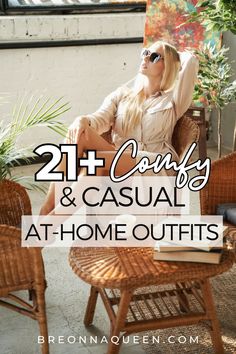 Embrace the athleisure trend with 21 comfortable at-home outfit ideas. This article features a mix of activewear and loungewear pieces that create stylish and versatile looks for lazy days or light workouts at home. Discover how to rock the athleisure aesthetic. #AthleisureStyle #ComfyOutfits #ActivewearLoungewear Elegant Home Wear, Retreat Outfits, Casual At Home Outfits, Winter Home Outfit, Home Outfit Women, Work From Home Fashion, Home Style Outfit, Casual Home Outfits, Casual Pieces