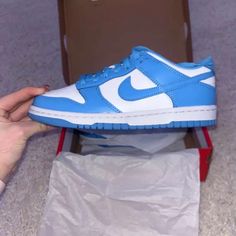 - Brand New With Box - Unused/Unworn - Includes Original Box/Bag/Tags - Nike "Grade School" Sizing Size 5 - Purchased From Goat But Bought Wrong Size Trendy Blue Custom Sneakers For Streetwear, Trendy Blue Sneakers For School, Nike Air Max Kids, Low Top Nikes, Nike Gym Shoes, Red Nike Shoes, Toddler Nike Shoes, Nike Foamposite, Nike Tennis Shoes