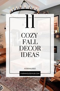 cozy fall decor ideas for the living room