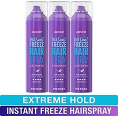 Amazon.com : Aussie, Hairspray, with Jojoba & Sea Kelp, Strong Hold, 10 fl oz, Triple Pack : Beauty Aussie Hair Spray, Fine Hair Volume, Aussie Hair Products, Curl Mousse, Frozen Hair, Sea Kelp, Hair Mousse, Styling Gel, Hair Spray