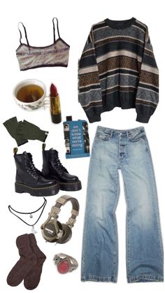 90s Fall Fashion Grunge, Fall Outfits Grunge, Downtown Girl, Fall Fits, Outfit Inspo Fall