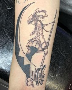 Больше в телеге Maka Soul Eater Tattoo, Given Anime Tattoo, Cute Tattoos Anime, Anime Character Tattoo, Anime Back Tattoo, Cute Anime Tattoos, Cool Anime Tattoo Ideas, Matching Anime Tattoos, Simple Anime Tattoos