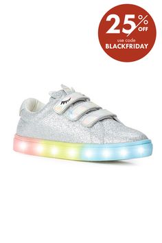 FABKIDS-Unicorn Light-Up Sneaker - Kids' Add some whimsical charm to their look with the Unicorn Light-Up sneaker from Fabkids. SHining midsole and brilliant colors bring the magic to this court-inspired pair. Not sure which size to order? Click here to check out our Kids’ Measuring Guide! For more helpful tips and sizing FAQs, click here . Unicorn Light, Light Up Sneakers, The Unicorn, Kids Sneakers, Athletic Sneakers, Free Kids, Brilliant Colors, Our Kids, Helpful Tips