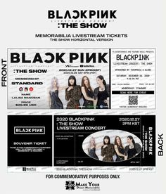 blackpink the show ticket