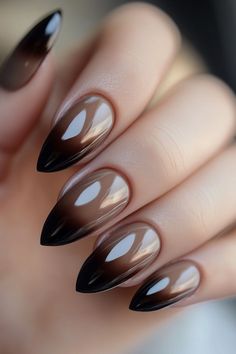 Stay current with chocolate chrome nails that capture the moment. These brown holiday nails showcase the latest fall nail trends for perfect nails winter style.