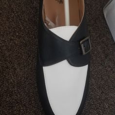 Nib Two Colored Oxford-Loafers..... Black And Almost White. Stunning......Want Them? *For Sale Only* White Pointed Toe Oxfords For Party, Elegant White Flat Heel Dress Shoes, White Almond Toe Dress Shoes For Party, White Pointed Toe Dress Shoes For Work, White Pointed Toe Dress Shoes For Office, Elegant White Loafers For Party, White Loafers With Leather Sole And Low Heel, White Round Toe Loafers For Party, White Party Loafers With Round Toe