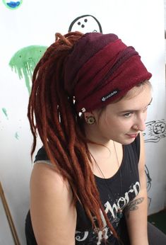 Dread Wraps, Fake Dreads, Natural Hair Accessories, Dreads Girl, Dreadlock Accessories, Beautiful Dreadlocks, Wrap Headband, Dreadlock Styles, Hippie Hair