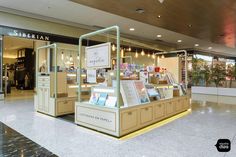 the inside of a store with many items on display