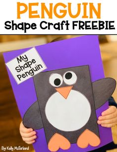 this penguin shape craft is perfect for kids to make