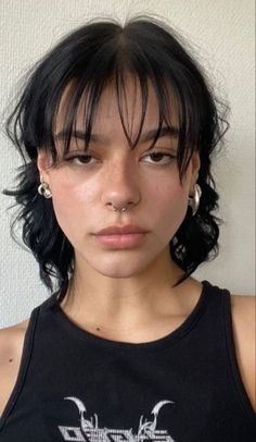 curtain bangs cute hairstyles short hair cuts for women Orr Piercing, Hair Styles For Short Hair, Styles For Short Hair, Hair Inspiration Short, Penteado Cabelo Curto, Short Hairstyle, Mullet Hairstyle, Short Hair Haircuts, Cut My Hair