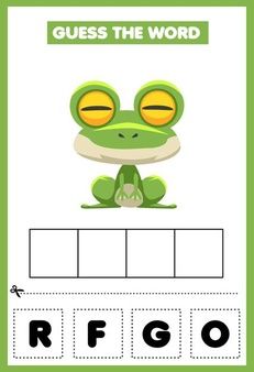 a frog worksheet with the words rfgo