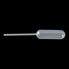 an empty plastic medical tube on a black background with clipping for the needle to be inserted