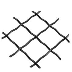 an image of a black wire fence on a white background