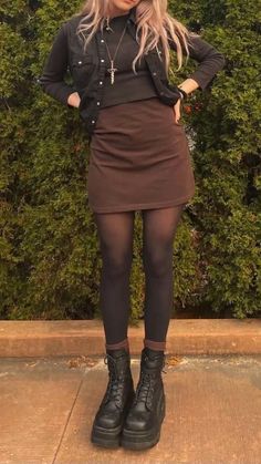 Skirt Sets, Winter Trends, Alternative Outfits, Outfit Inspo Fall, Komplette Outfits, Edgy Outfits, Doc Martens