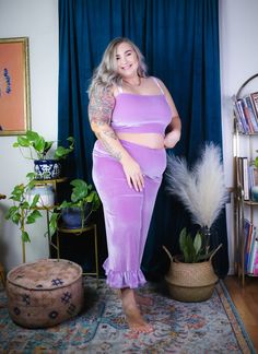 (1) Lavender Luna Bottoms – K.S. Garner Hotel Rooms, Humble Abode, Stretch Velvet, Wild And Free, Antique Shops, New Wardrobe, Hotels Room, Mermaid Formal Dress, New Color