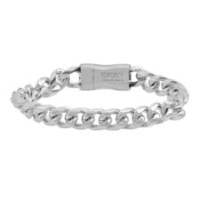 Elevate your style with the Stately Steel Men's Stainless Steel Cuban Link Chain Bracelet. This metallic accessory is the epitome of masculine elegance, featuring a robust Cuban link design that's both classic and contemporary.

- Length: Approximately 8-1/4 inches
- Width: 3/8 inch
- Height: 3/16 inch
- Material: Polished stainless steel
- Clasp: Strong magnetic closure
- Color: Metallic
- Gender: Male
- Made in China

Perfect for any occasion, this bracelet makes a splendid gift, combining dur Masculine Elegance, Cuban Link Bracelet, Link Design, Link Chain Bracelet, Dragon Jewelry, Metal Accessories, Sterling Silver Mens, Cuban Link Chain, Polished Stainless Steel