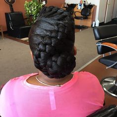 15. S-Bun Goddess Braid Goddess Braids Updo, Goddess Braid Styles, Goddess Braids Hairstyles, Long Box Braids, Ethnic Hairstyles, Goddess Hairstyles, Beautiful Braids, Natural Hair Updo, Cornrow