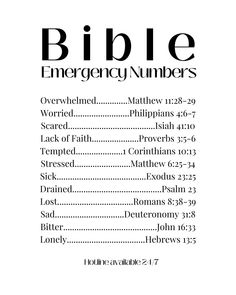 the bible is shown in black and white, with numbers above it to indicate that they are