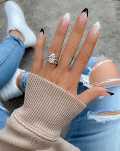 Nails Rings, Fire Nails, Pretty Acrylic Nails, Chic Nails, Nail Arts, Best Acrylic Nails, Stiletto Nails