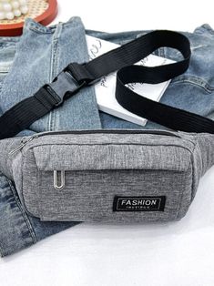 BagForLove-Letter Patch Pocket Front Waist Bag - Women Fanny Packs Waist Bag Women, Inch Bag, Bag Women, Waist Bag, Designer Bags, Fanny Pack, Patch Pocket, Bags Women, Fashion Bags