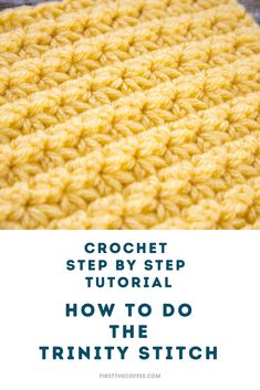 the crochet step by step pattern is shown with text that reads, how to do